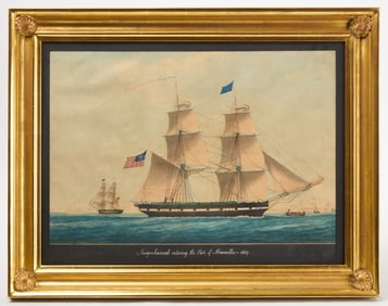 Honoré Pellegrin - Portrait of the Ship 'Susquehannah'