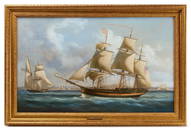 Louis Dodd - Portrait of the Ship 'Alfred' of Salem