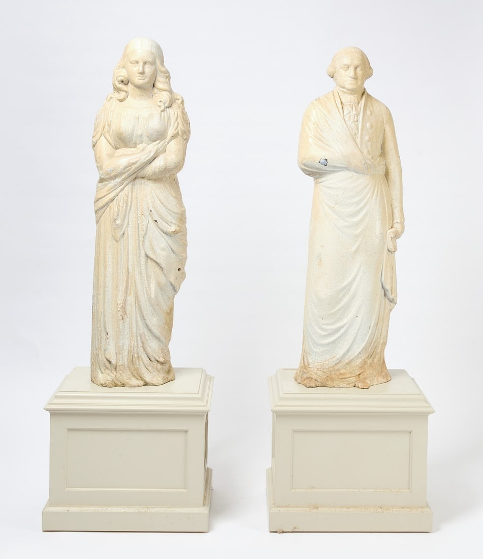 Stove Top Figures of George Washington and Lady Liberty (1 of 6)