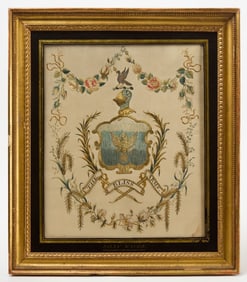 Silk Embroidery - Bliss Family Coat of Arms