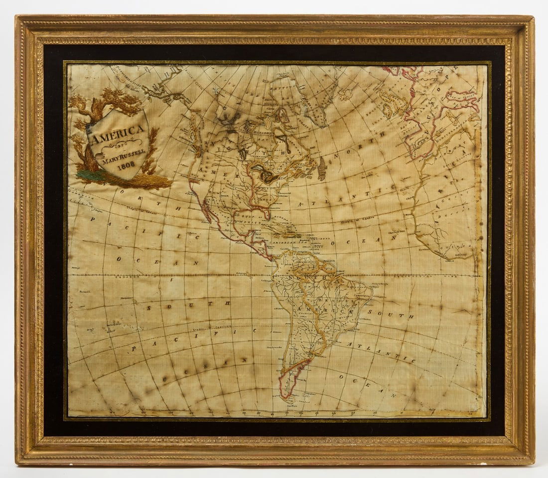 Needlework Map of America - Mary Russell (1 of 2)