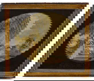 Memorial Needlework on Silk for John Riley