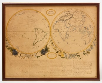 Watercolor Map of 'The World'