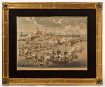 Engraving of the American Attack on Tripoli, 1804