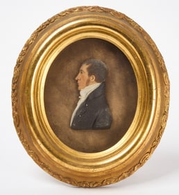 Miniature Wax Portrait of U.S. Naval Captain Stephen Williams, 1803