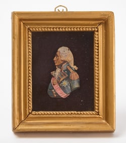 Miniature Wax Portrait of Horatio Lord Nelson