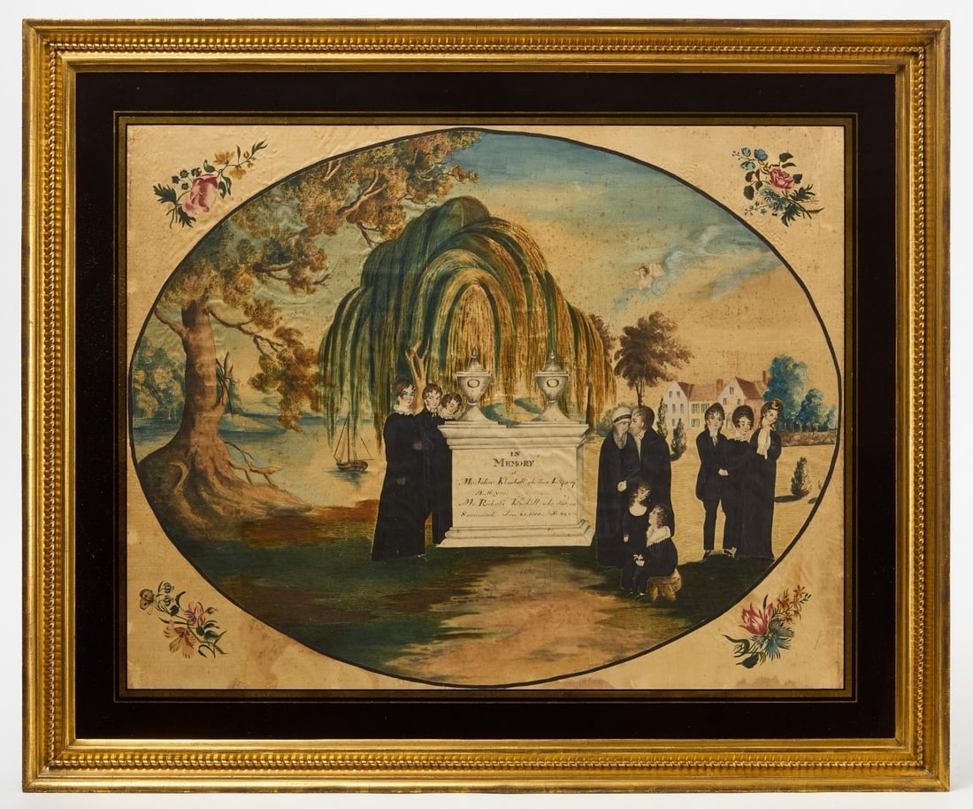 Memorial Watercolor on Silk for the Kimball Family (1 of 3)
