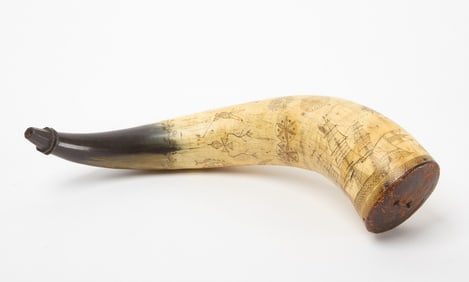 Patriotic Powder Horn