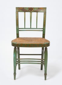 Paint-Decorated Side Chair with Cornucopia