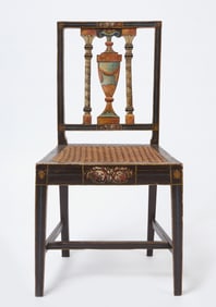 Paint-Decorated Fancy Chair with Urn and Columns