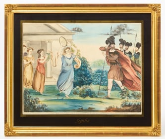 Watercolor of The Story of Jeptha