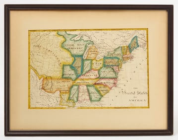 Watercolor Map of the United States of America