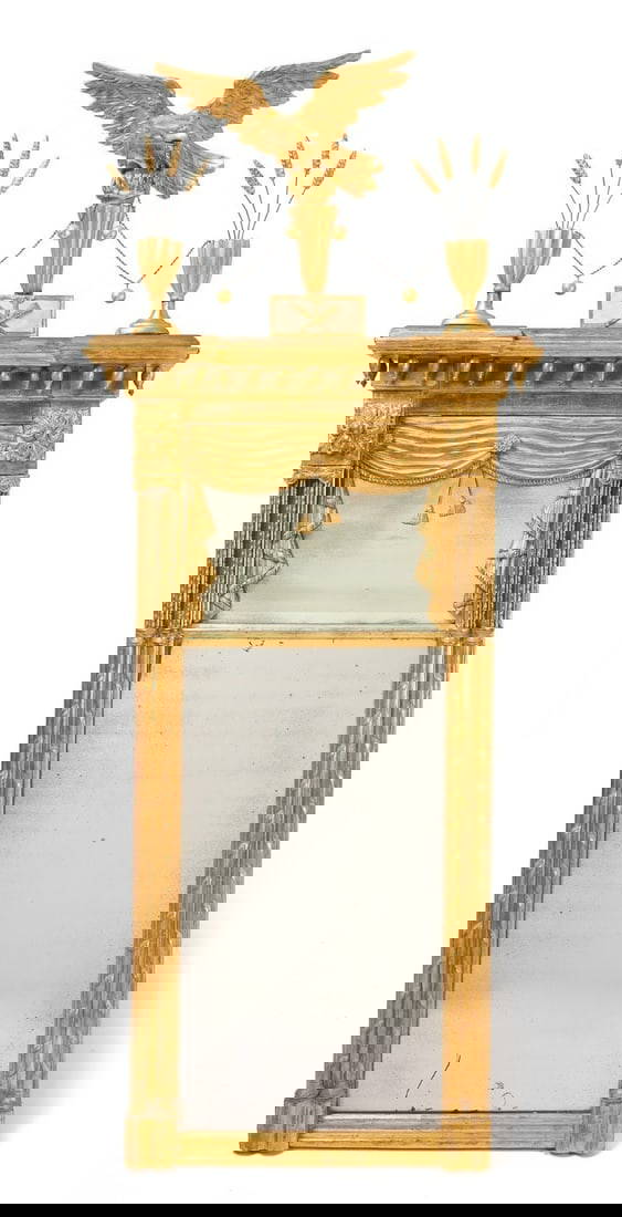 Gilt Federal Mirror with Eagle