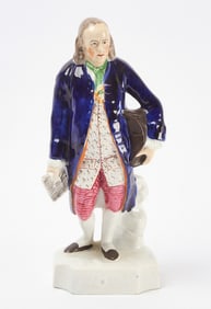 Staffordshire Figure of Benjamin Franklin