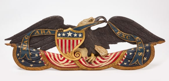 Fine Carved Eagle Plaque