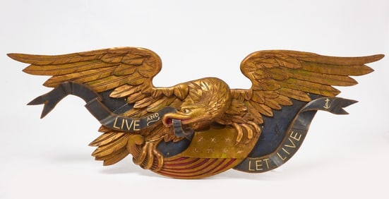 Carved Eagle Plaque - Boston Artistic Carving Co.