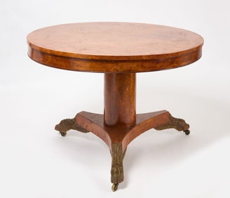 Classical Burl Center Table