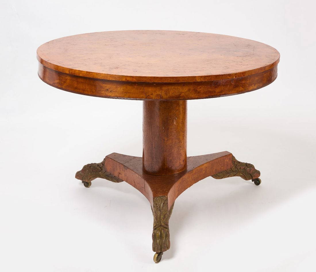 Classical Burl Center Table