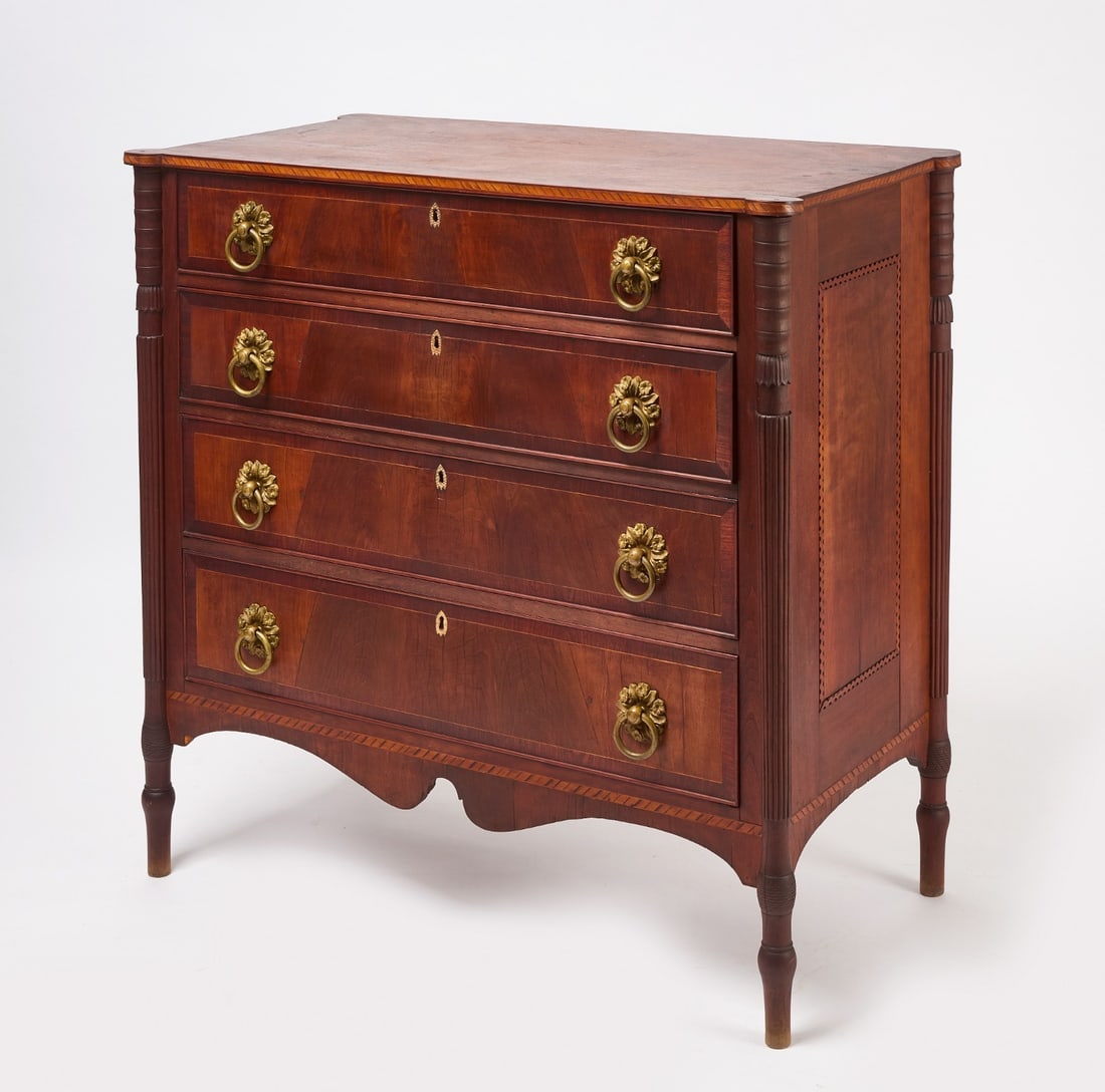 Fine Sheraton Chest of Drawers (1 of 9)