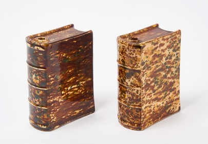 Two Bennington Departed Spirits Book Flasks