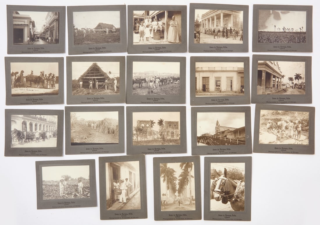 Seventeen Scene in Havana, Ciba: Seventeen scene in Havana, Cuba 1899.H 5-1/2 in. W 6-3/4 in.H 7-1/4 in. W 5-1/4 in.
