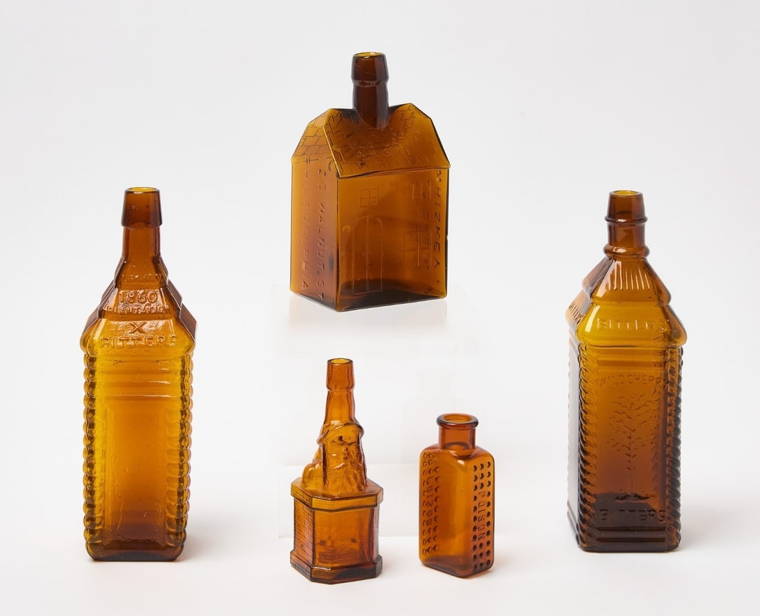 Group of Bitters Bottles and Poison Bottle (1 of 4)