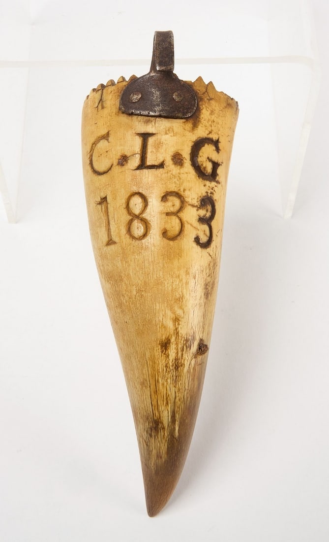 Horn Whetstone Carrier, dated 1833 (1 of 3)