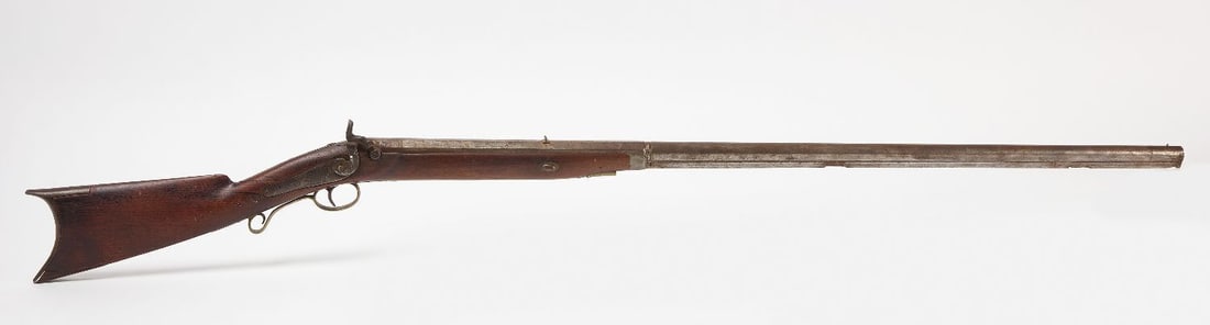Buckham Delhi, NY Percussion Rifle: Buckham Delhi, NY percussion rifle.L 54 in. L Barrel: 38-5/8 in.