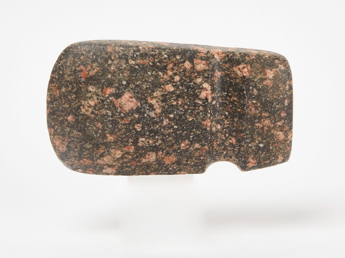 Native Porphyry Stone Axe Head - 2