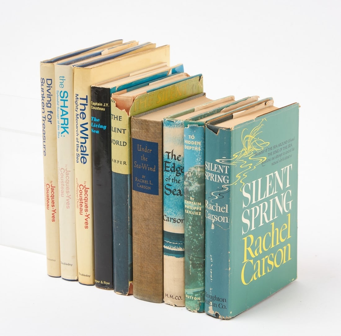 Rachel Carson & Jacques Cousteau Nine First Editions (1 of 3)