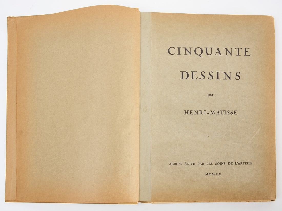 Matisse Henri Ciquante Dessins Limited Edition Signed Frontis (1 of 7)