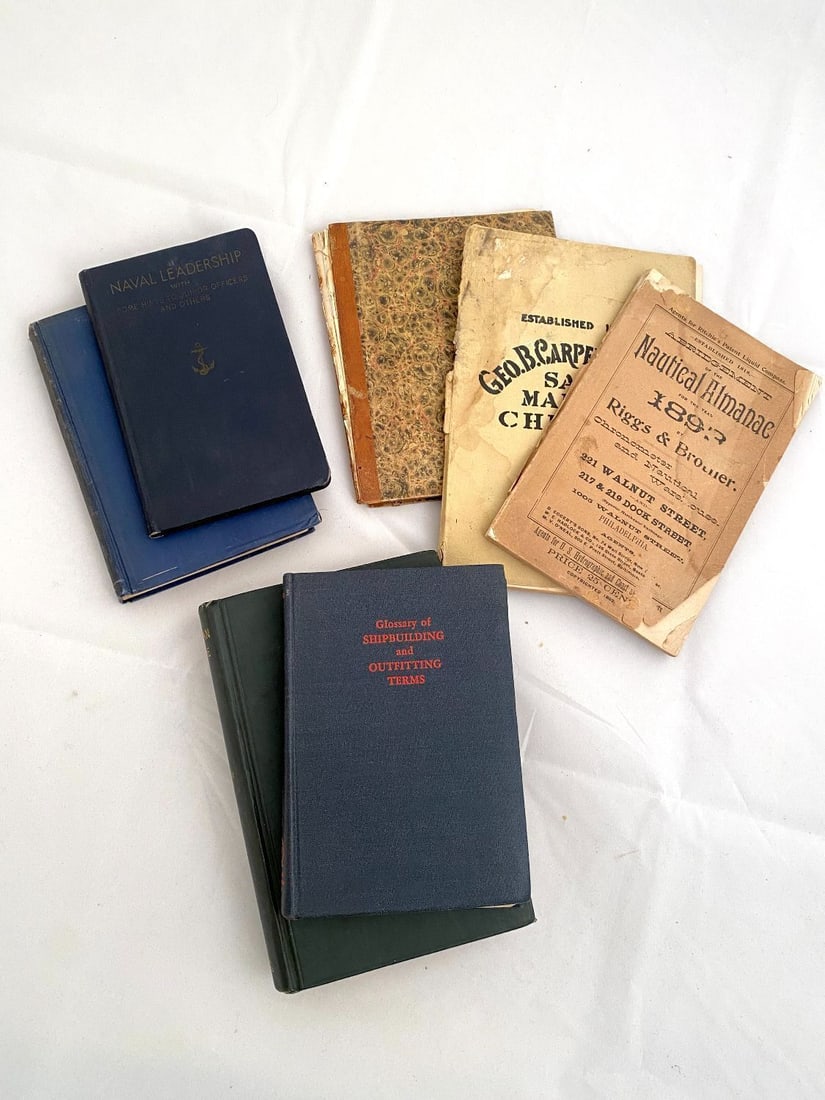 Group of Maritime Books and Seaside Estate Ship Journal (1 of 19)