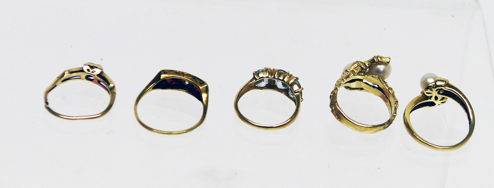 Five 14k Gold Rings - 2