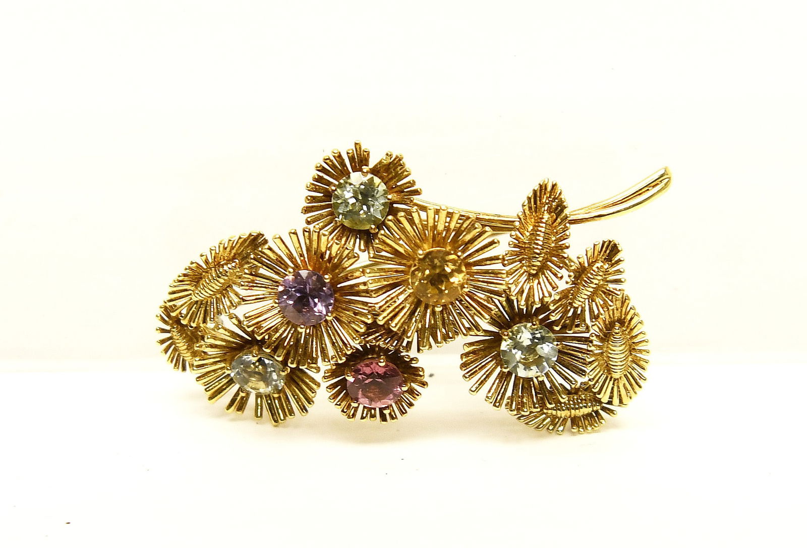 Tiffany & Co 18k Gold Flower Brooch (1 of 3)