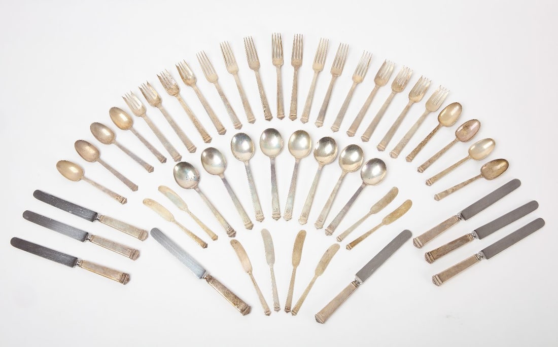 Tiffany & Co. Hampton Sterling Flatware Set for Eight (1 of 2)