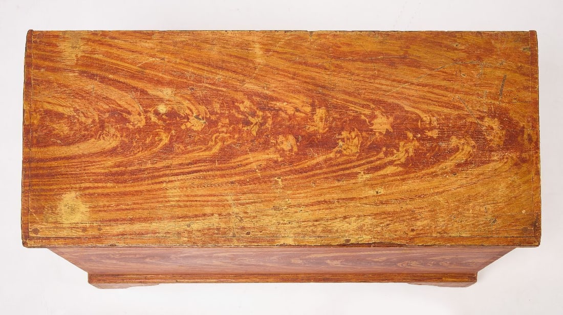 Grain-Painted Blanket Chest - 4