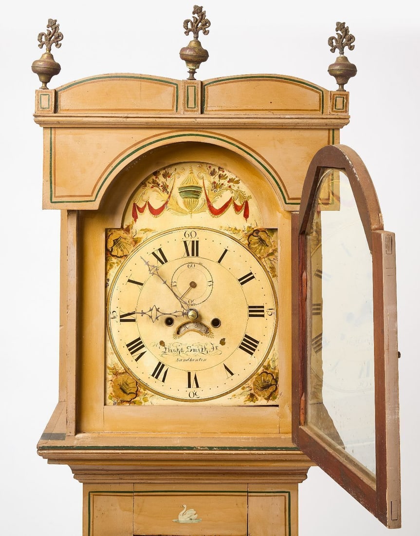 Paint Decorated Tall Clock - 3