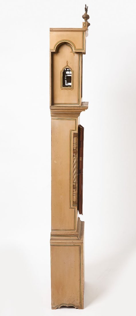 Paint Decorated Tall Clock - 4