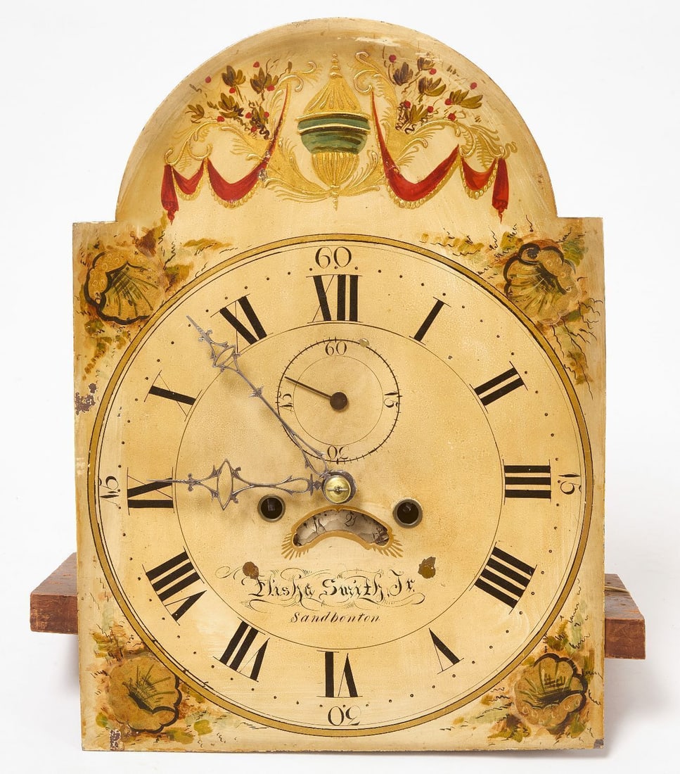 Paint Decorated Tall Clock - 7