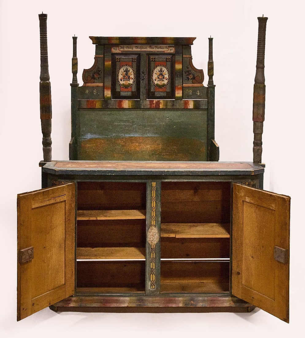 Exceptional Paint-Decorated Bedstead - 3