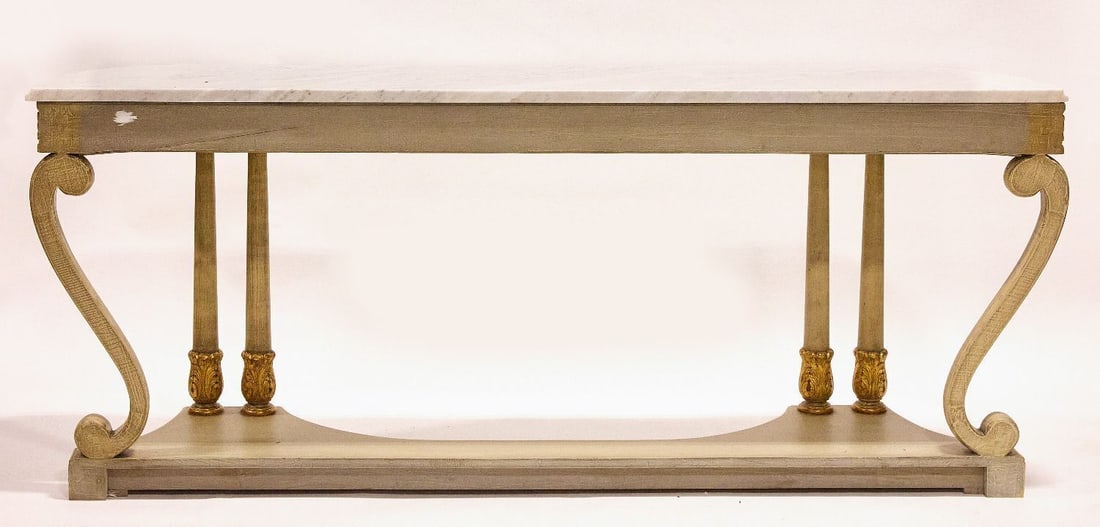 Console Table with Marble Top - 2