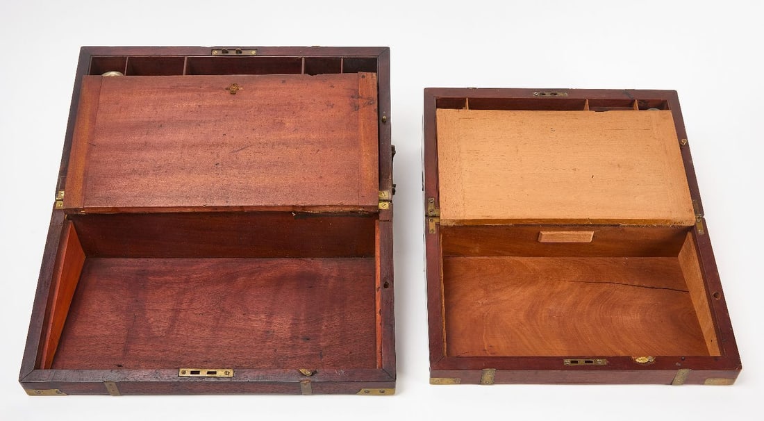 Two Brass-Mounted Writing Boxes - 2