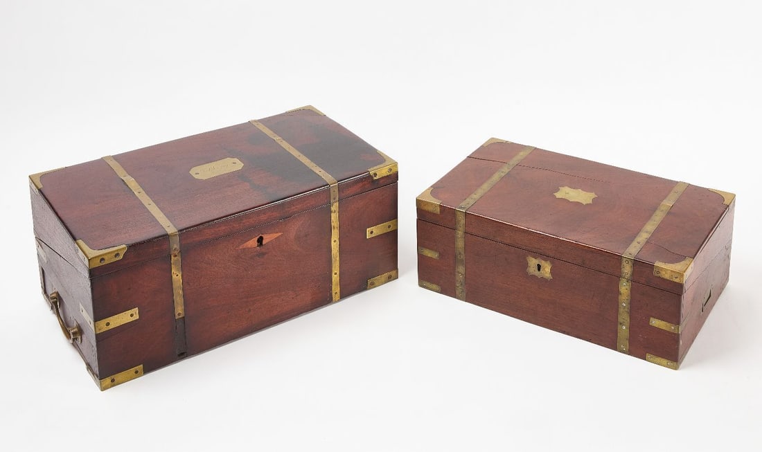 Two Brass-Mounted Writing Boxes - 5