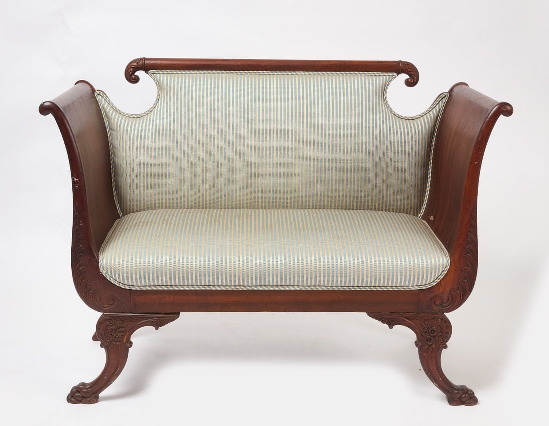 Empire Mahogany Settee (1 of 3)