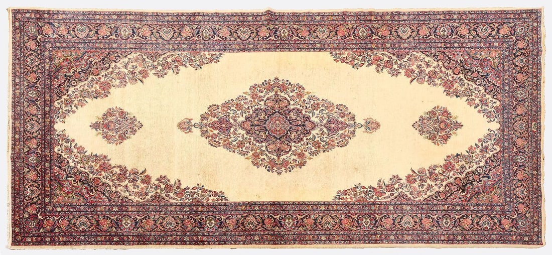 Palace Size Oriental Carpet: Palace size oriental carpet. Hand woven. Circa 1950.L 289 in. W 131 in.