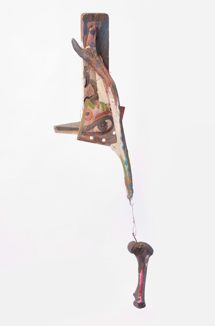Lonnie Holley - Wall Sculpture: Lonnie Holley - Wall Sculpture. L 58-1/2 in.Lonnie Holley’s widely admired practice spans painting, drawing, assemblage sculpture, and performance that combines experimental music and