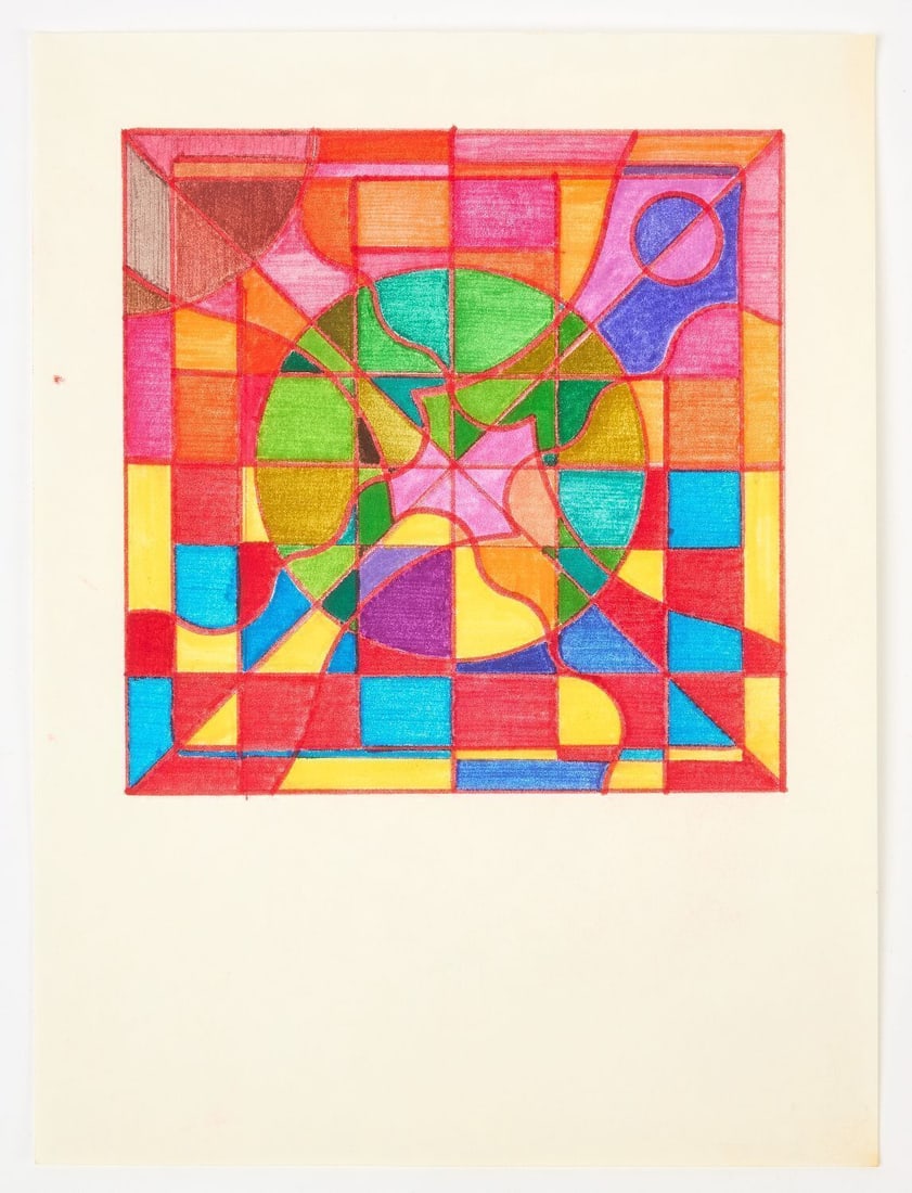 Large Portfolio of Abstract Drawings (1 of 6)