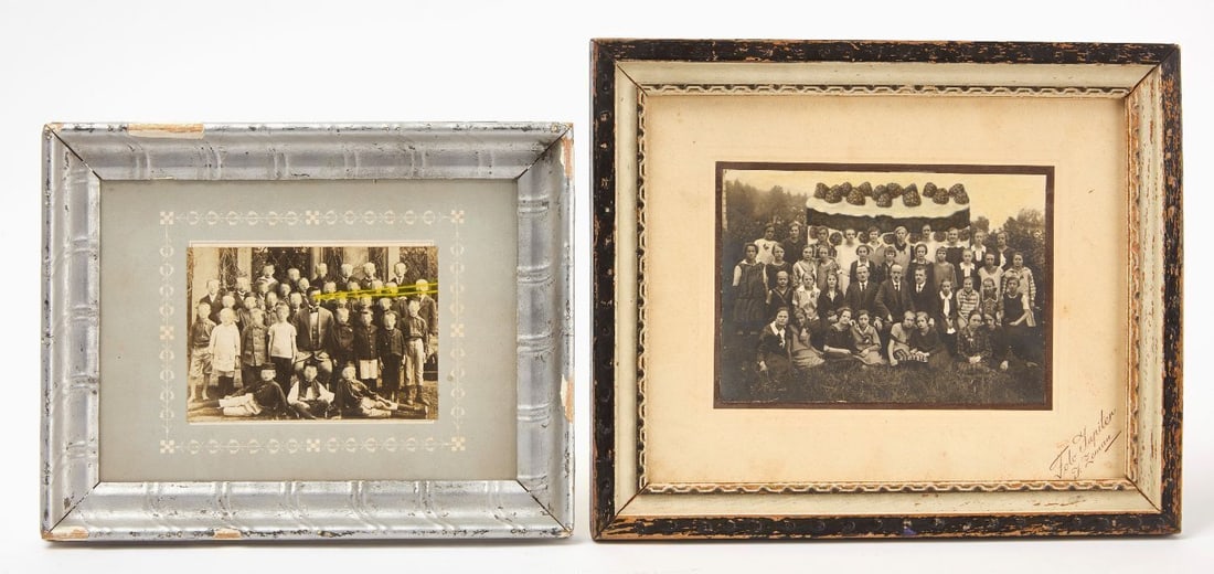 Jana Paleckova - Two Untitled School Class Photograph Works: Jana Paleckova (Prague, Czech Republic, b. 1979) - Two Untitled School Class Photograph Works. One features a school class photograph with eye lasers, together with one school class photograph