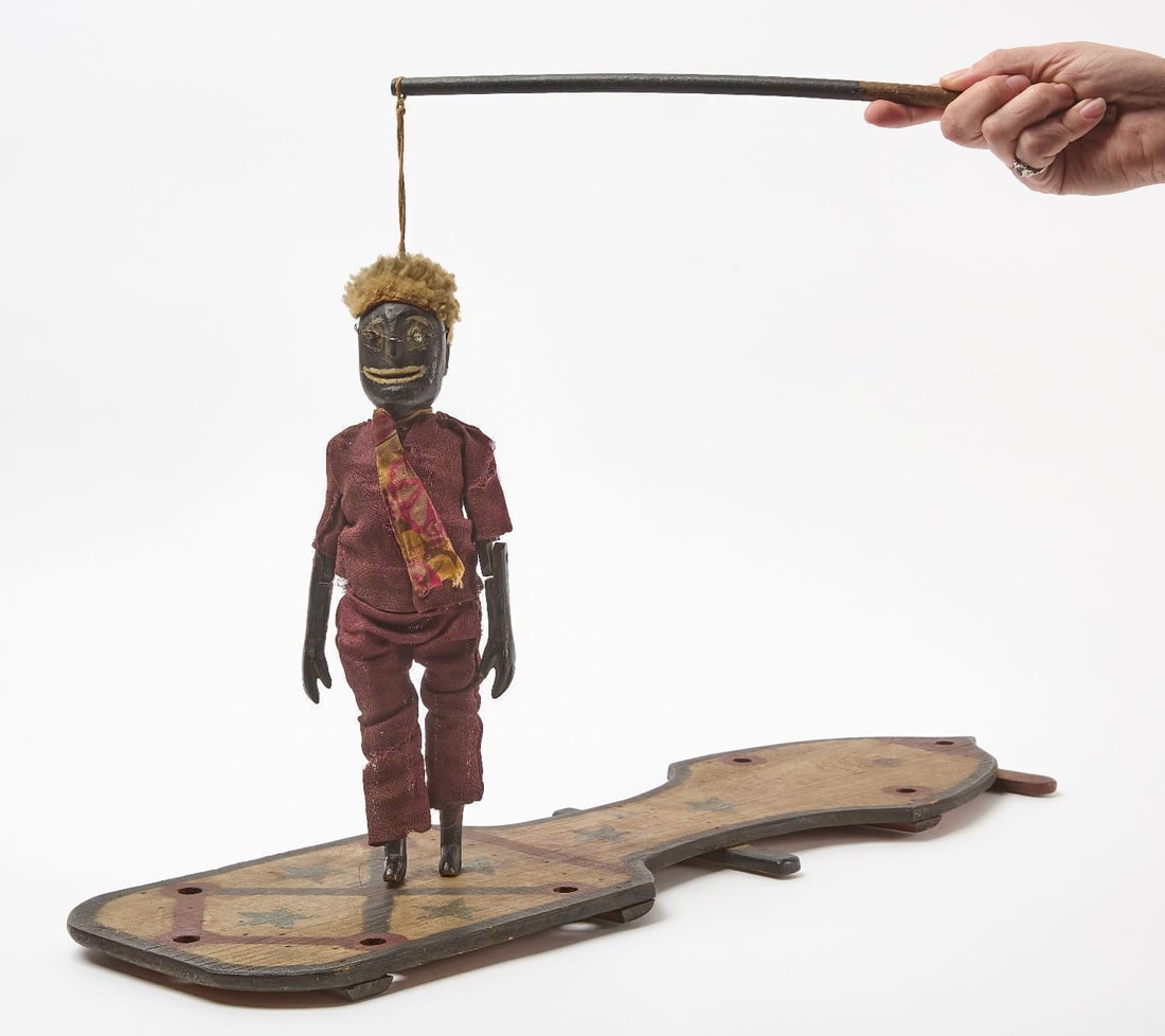 Afro-American Folk Art Jointed Doll (1 of 5)