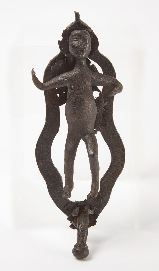 Folk Art Iron Door Knocker (1 of 3)